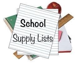 2023-2024 School Supply List